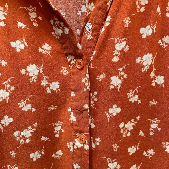 Just Found Burnt Orange Ruffled Dress - Picture 4 of 4